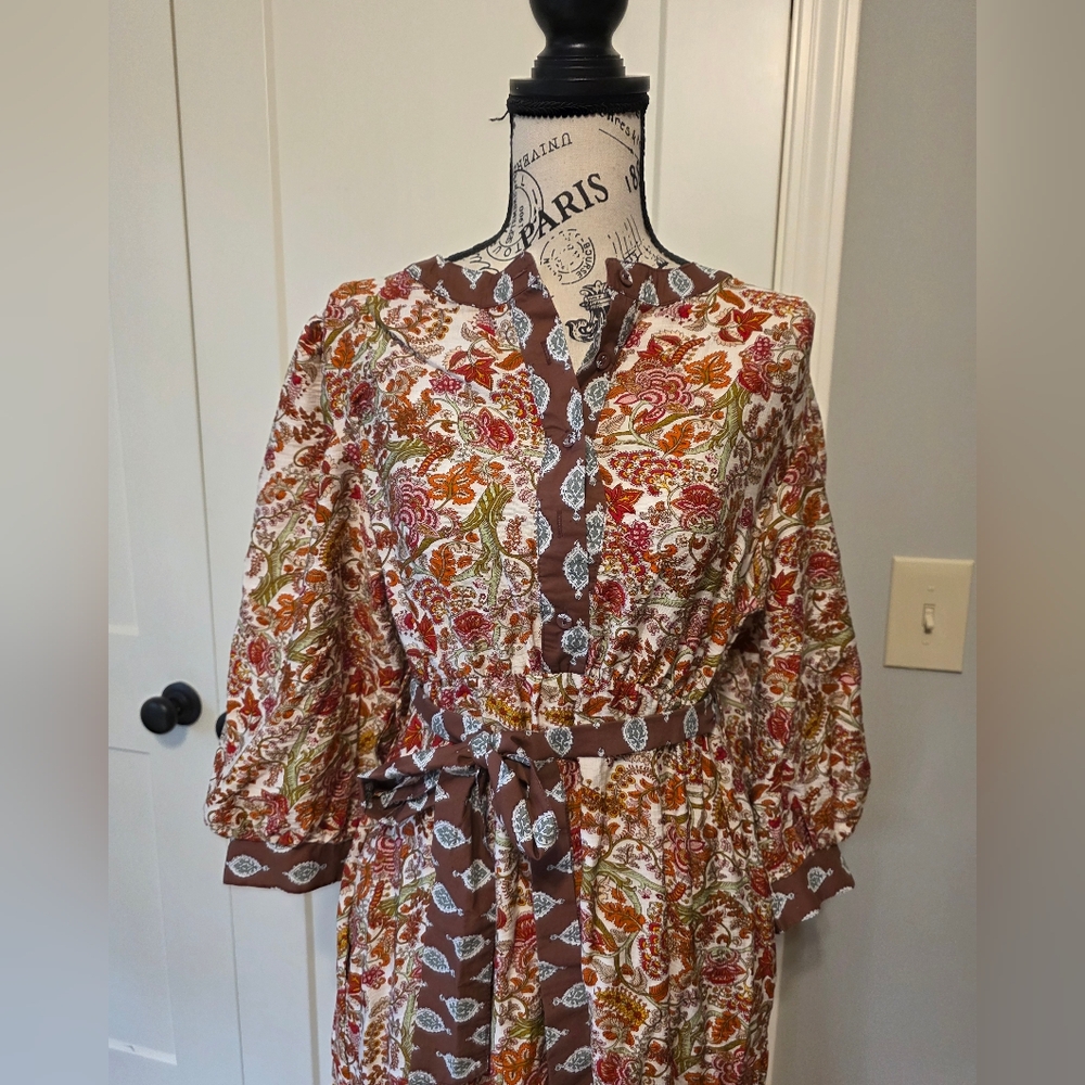 Floral Fall Maxi Dress-NWT - Picture 2 of 9